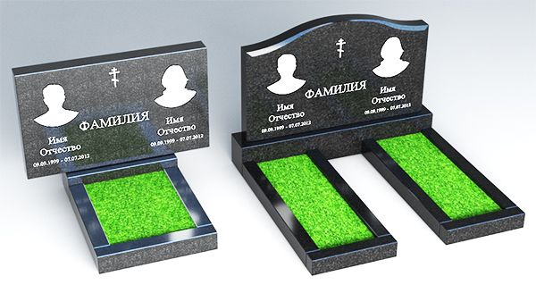 Горизонтальные памятники (Гранит).